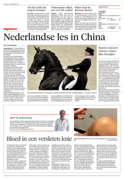 Bloed in een versleten knie