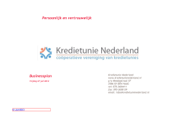 Businessplan KNGroep-310712 - Vereniging van Kredietunies in
