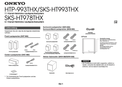 HTP-993THX/SKS-HT993THX SKS-HT978THX
