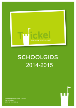 schoolgids 2014-2015 inhoud