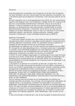 Disclaimer Lees deze algemene voorwaarden voor