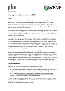 Duurzame biomassa 2020 - Platform Hout Nederland