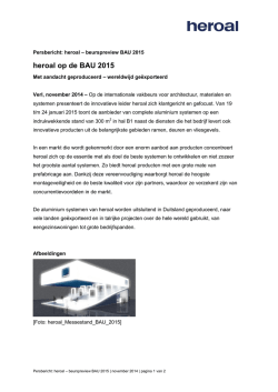 heroal op de BAU 2015