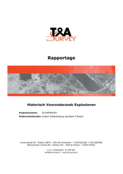 historisch onderzoek explosieven waterberging