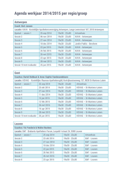 groepsessies per regio in een handige pdf versie