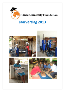 Jaarverslag 2013 - Hanze University Foundation