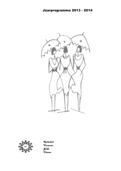 Jaarprogramma 2013