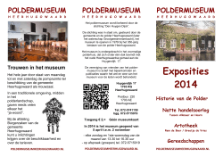 Exposities 2014 - Het Poldermuseum in Heerhugowaard