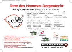 poster 2014 - Terre des Hommes Dorpentocht Walcheren