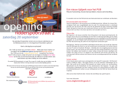Opening Ridderspoorstraat 20 september 2014