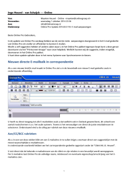 Microsoft Outlook - Stijl voor memo