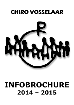 INFOBROCHURE - Chiro Vosselaar