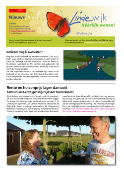 Nieuwsbrief Lindewijk juni 2014