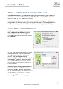 Documenten analyseren en analyseren