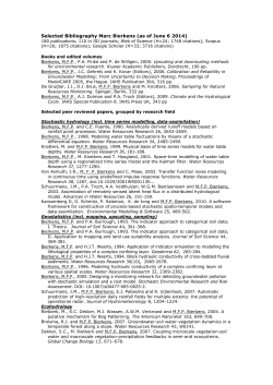 2-page Selected Bibliography