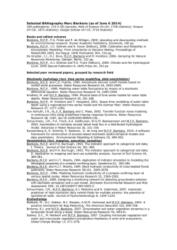 2-page Selected Bibliography