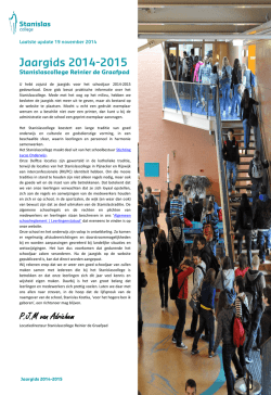 Jaargids 2014-2015 - Stanislascollege
