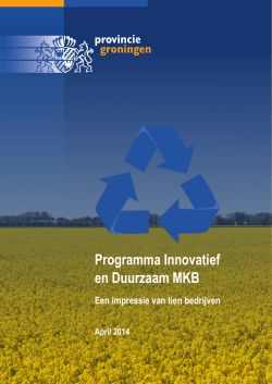 Programma Innovatief en Duurzaam MKB