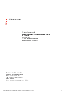 Inspectierapport venserpolder maart 2014