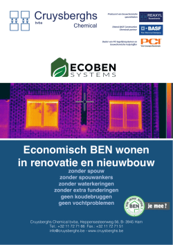 ECOBEN Systeem - Cruysberghs Chemical bvba