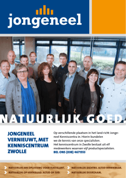 JONGENEEL VERNIEUWT, MET KENNISCENTRUM ZWOLLE