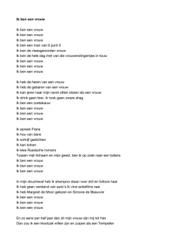Ik ben een vrouw - Jeroen van Merwijk