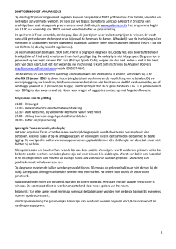 Golftoernooi 27 januari 2015