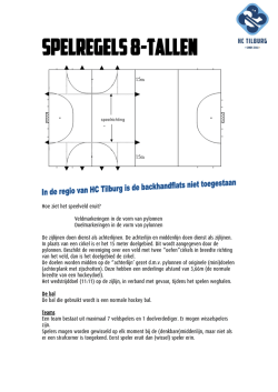 Spelregels achttal hockey 24082014
