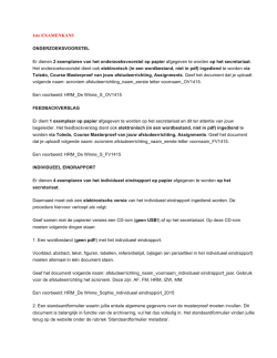 Indienprocedure masterproef