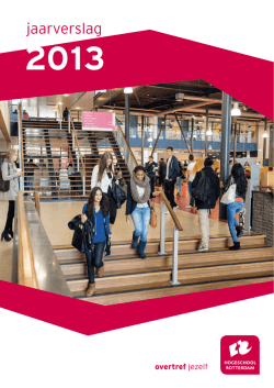 Jaarverslag 2013 - Hogeschool Rotterdam