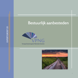 hand-out - Vereniging Projectmanagement Nederlandse