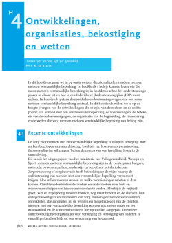 Hoofdstuk 4 ONTWIKKELINGEN, ORGANISATIES