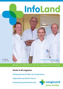 InfoLand april 2014 - Langeland Ziekenhuis