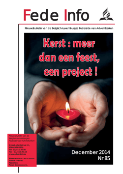 Download hier uw Fede-info van december 2014