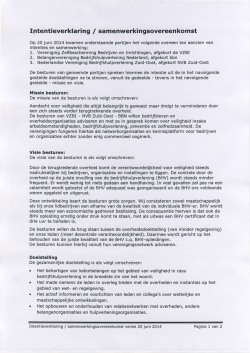 Iptentieverklaring I samenwerkingsovereenkomst