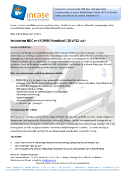 Instructeur BOC en (K)EHBO Randstad ( 28 of 32 uur)