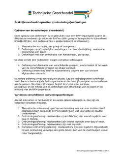 Leidraad opzetten BHV-oefeningen TG 31122013