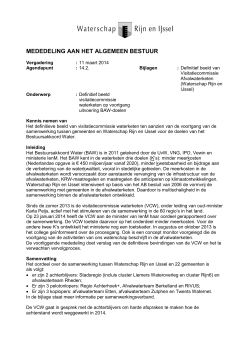 Mededeling (pdf, 33 kB) - Waterschap Rijn en IJssel