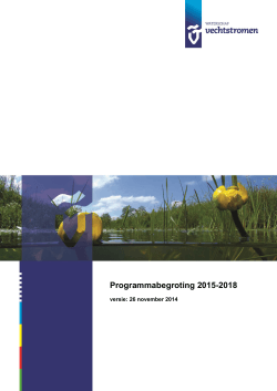 Programmabegroting 2015-2018