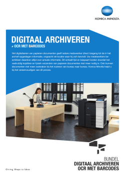 Digitaal Archiveren - OCR met barcodes