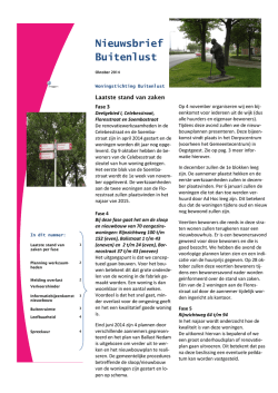 Oktober 2014 - Woningstichting Buitenlust