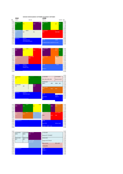 TRAININGSSCHEMA 2014-2015
