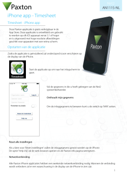 AN1115-NL iPhone app - Timesheet