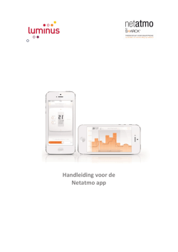 Handleiding voor de Netatmo app