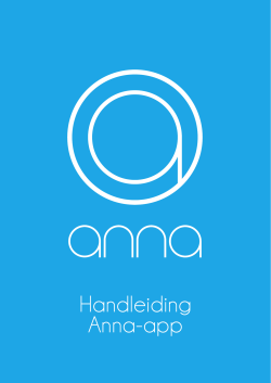 Handleiding Anna-app