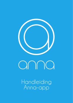 Handleiding Anna-app