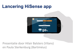 Lancering HiSense app - Kennisplein gehandicaptensector