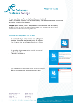 Informatie over Magister 6 App