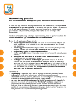 Jobcoaches gezocht voor testen app
