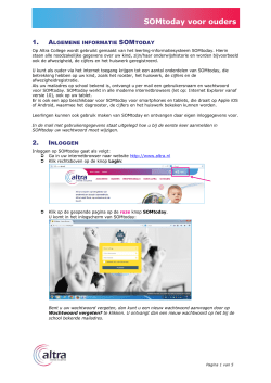 Handleiding SOMtoday voor ouders